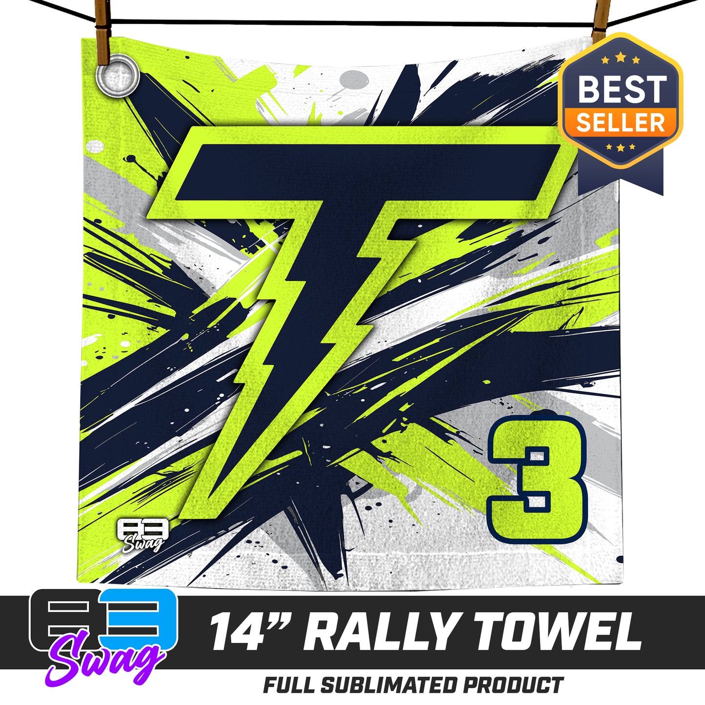 14"x14" Rally Towel  - Ponte Vedra Thunder Baseball 2026 VERSION