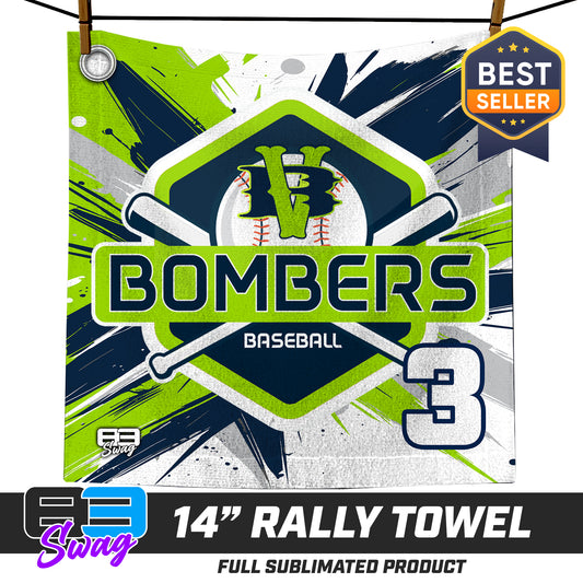 14"x14" Rally Towel  - VB Bombers Baseball