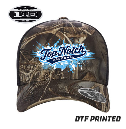 Flexfit 110M Adult 110reg Mesh Cap DTF PRINTED - Top Notch Baseball