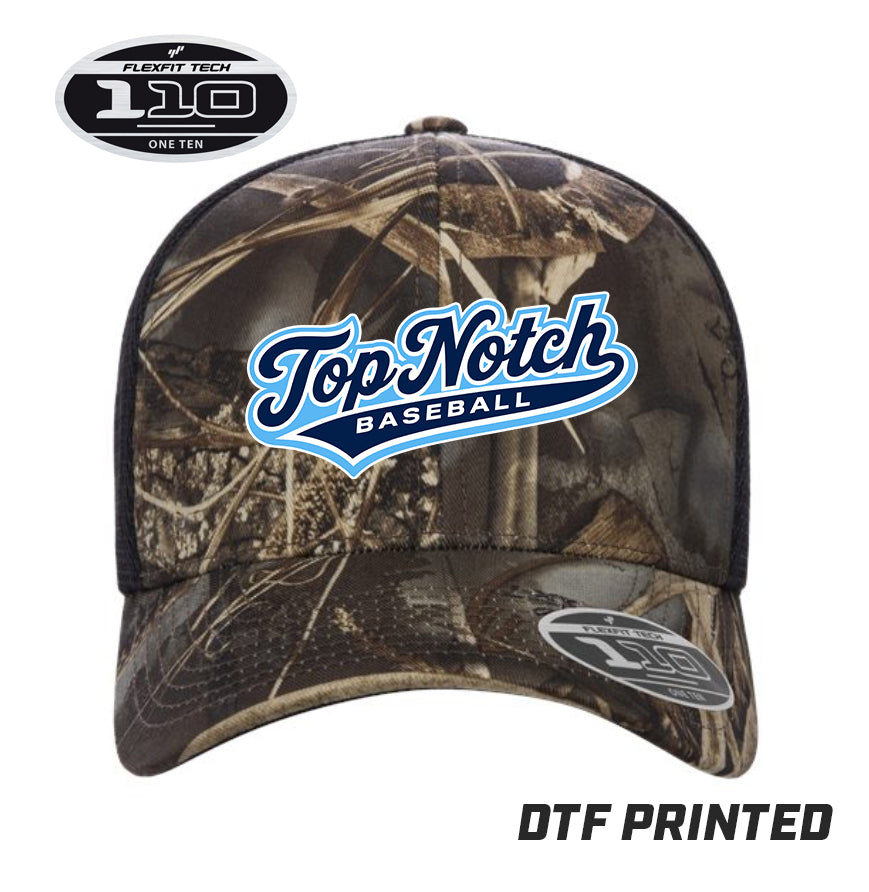 Flexfit 110M Adult 110reg Mesh Cap DTF PRINTED - Top Notch Baseball