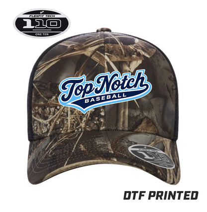 Flexfit 110M Adult 110reg Mesh Cap DTF PRINTED - Top Notch Baseball