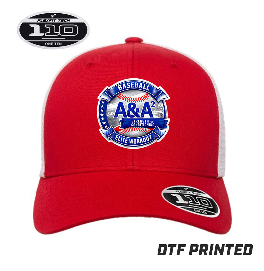 Flexfit 110M Adult 110reg Mesh Cap DTF PRINTED - A&A Baseball Elite