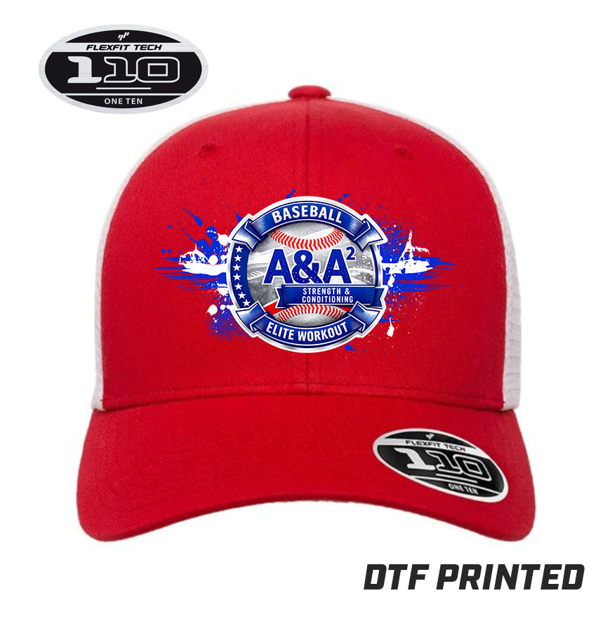 Flexfit 110M Adult 110reg Mesh Cap DTF PRINTED - A&A Baseball Elite