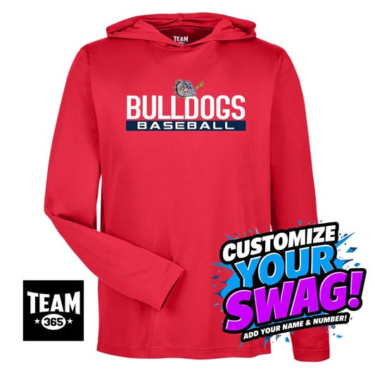 Team 365 Youth & Men's Zone Performance Hoodie - Bloomingdale Bulldogs Baseball