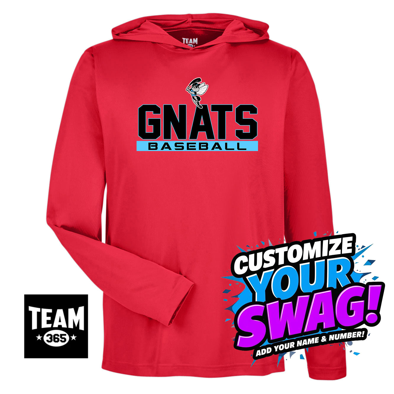 Team 365 Youth & Men's Zone Performance Hoodie - NBC Gnats Baseball