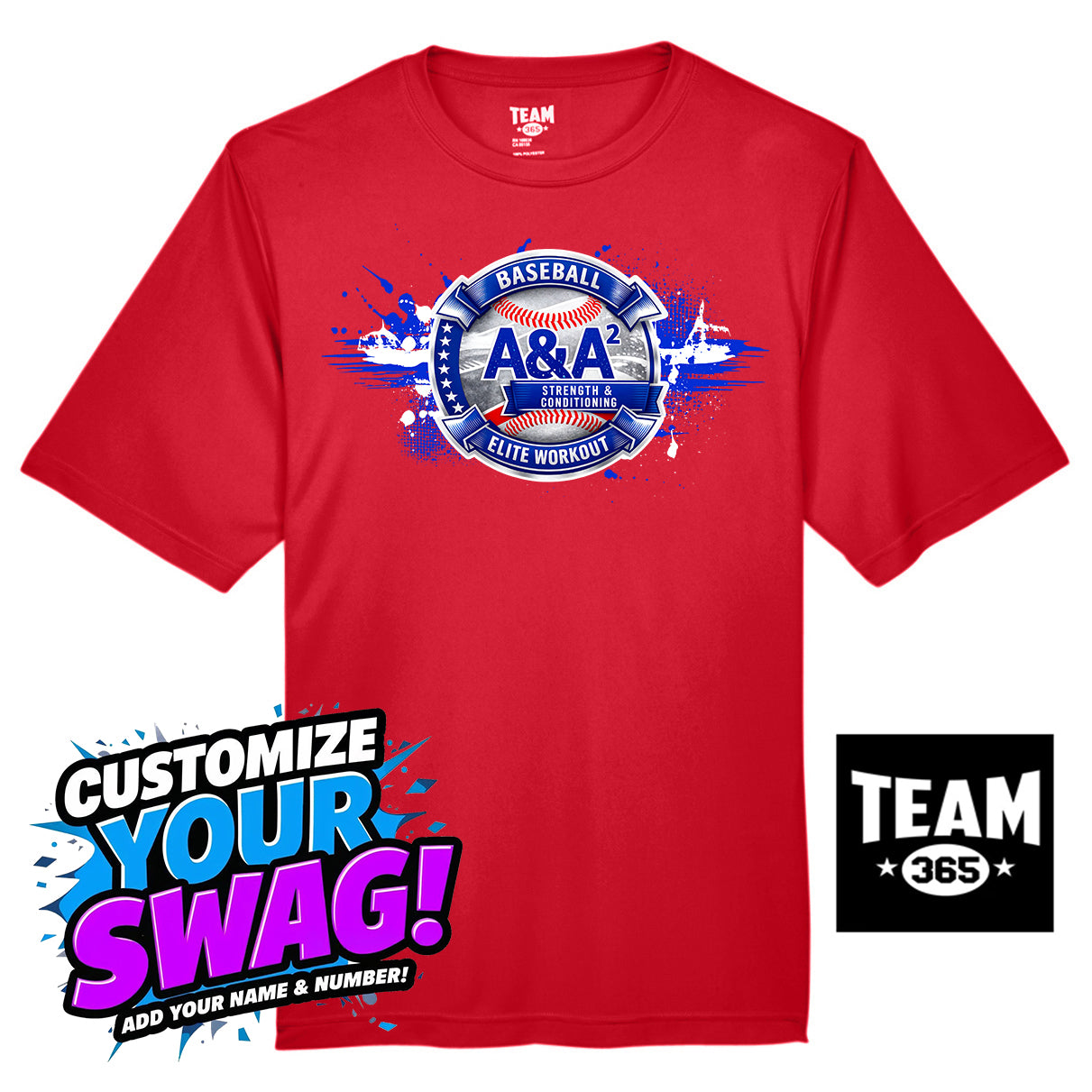 Team 365 Youth & Men's Zone Performance T-Shirt - A&A Baseball Elite