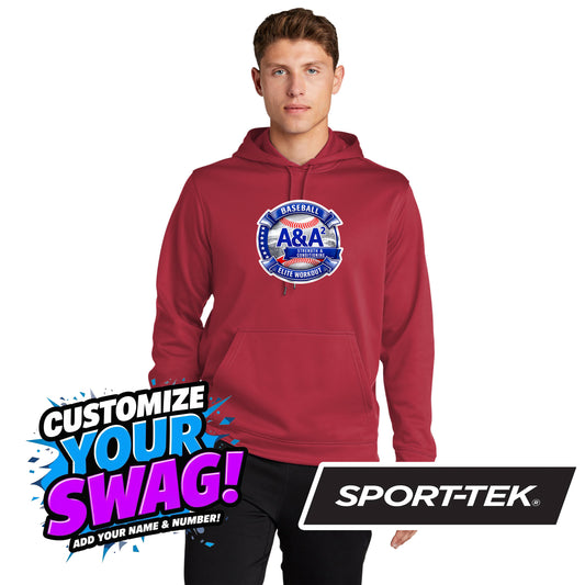 Sport-Tek Sport-Wick Fleece Hooded Pullover F244 - A&A Baseball Elite