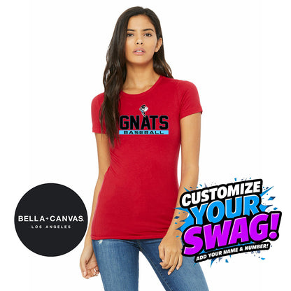 Bella + Canvas 6004 Women's The Favorite T-Shirt - NBC Gnats Baseball