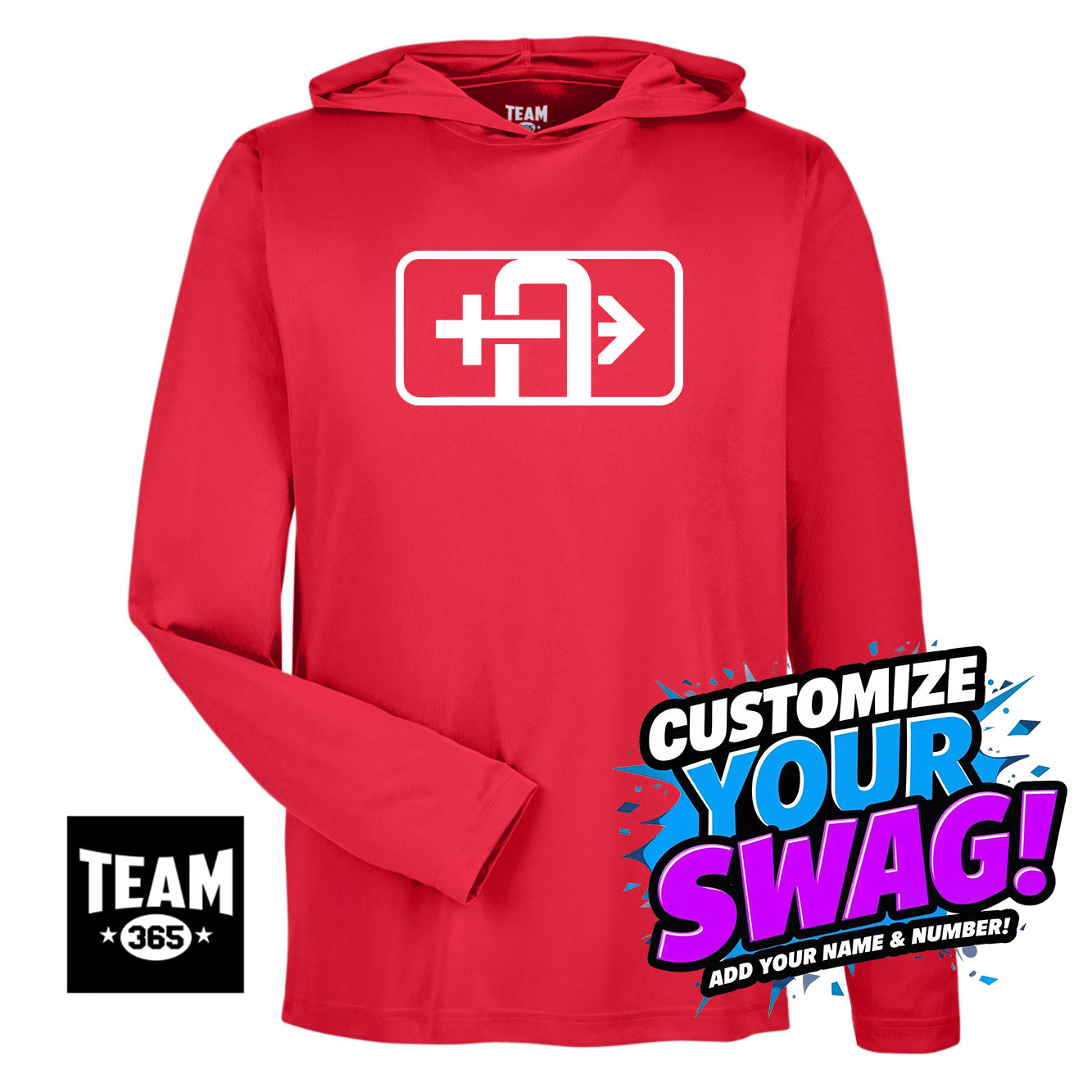 Team 365 Youth & Men's Zone Performance Hoodie - Arrows Baseball