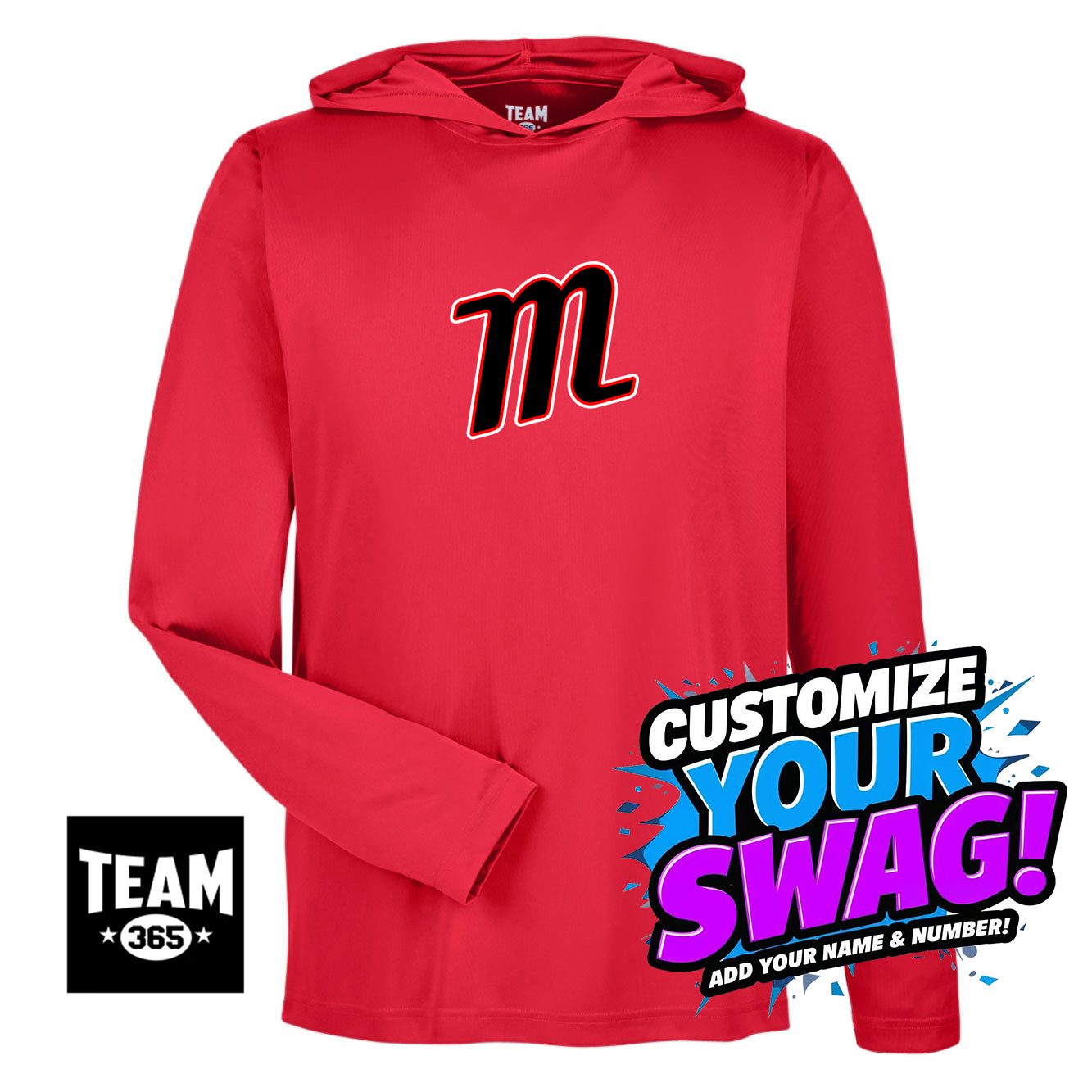 Team 365 Youth & Men's Zone Performance Hoodie - SYA Mets "M" Logo
