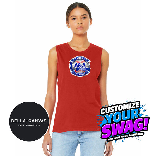 Bella + Canvas B6003 Women's Jersey Muscle Tank - A&A Baseball Elite