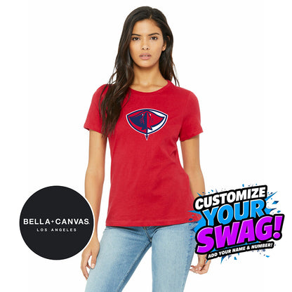 Bella + Canvas B6400 Women's Relaxed Jersey Short-Sleeve T-Shirt - Pasco Stingers Baseball