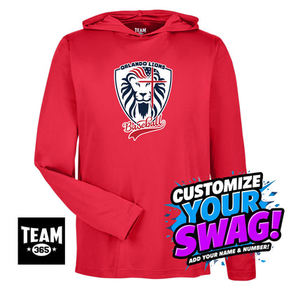 Team 365 Youth & Men's Zone Performance Hoodie - Orlando Lions Baseball