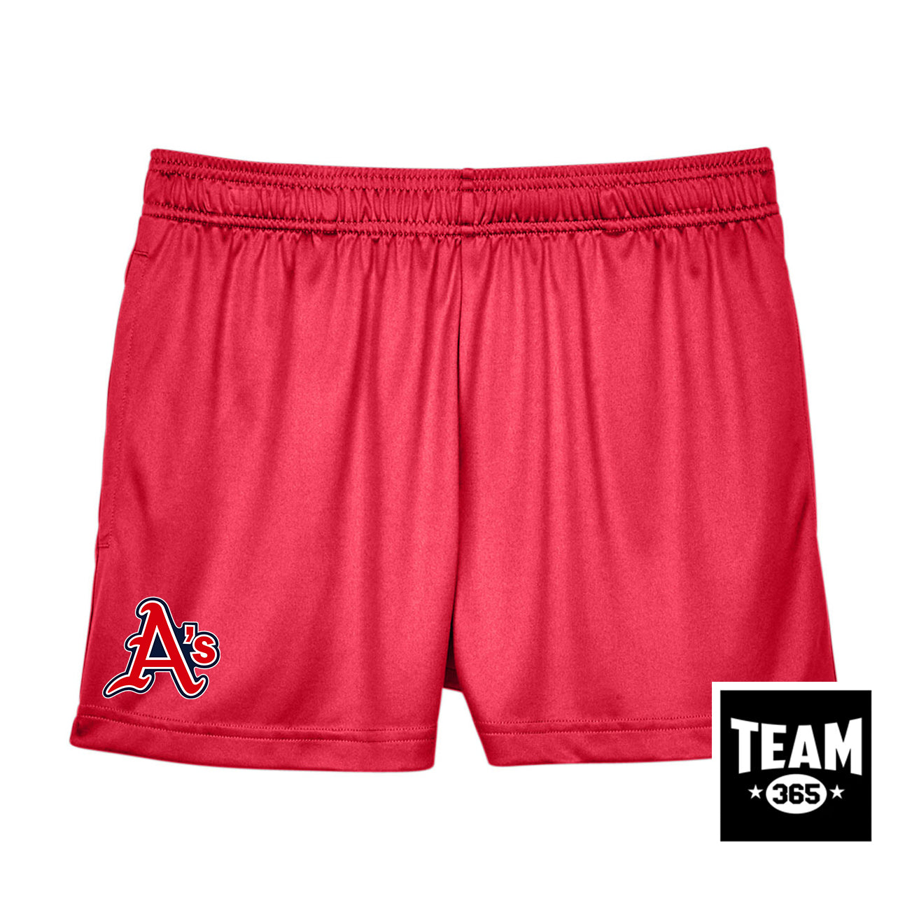 Team 365 TT11SHW Women's Zone Performance Short - Little Rock A's Baseball