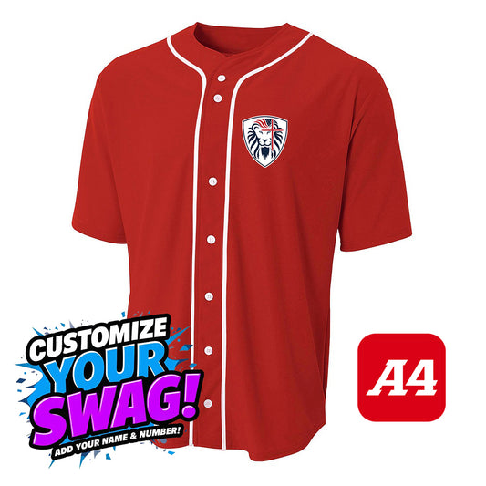 A4 Apparel N4184 Game Day Classic Baseball Jersey - Orlando Lions Baseball