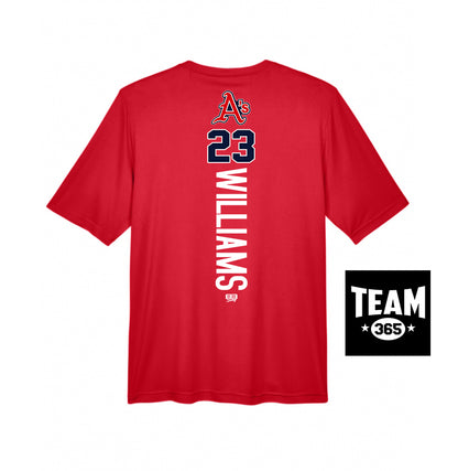 Team 365 Youth & Men's Zone Performance T-Shirt - Little Rock A's Baseball
