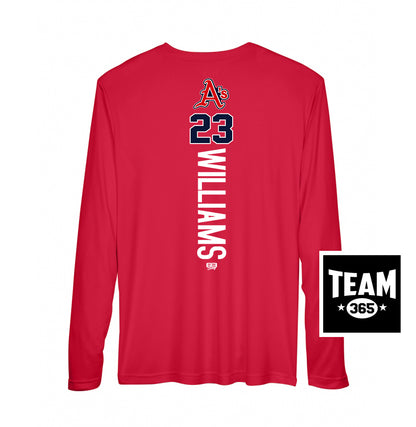 Team 365 Youth & Men's Zone Performance Long-Sleeve T-Shirt - Little Rock A's Baseball
