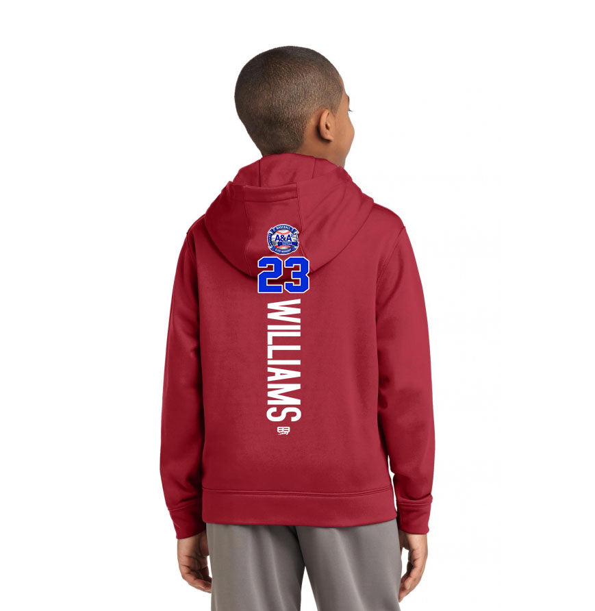Sport-Tek Youth Sport-Wick Fleece Hooded Pullover YST244 - A&A Baseball Elite