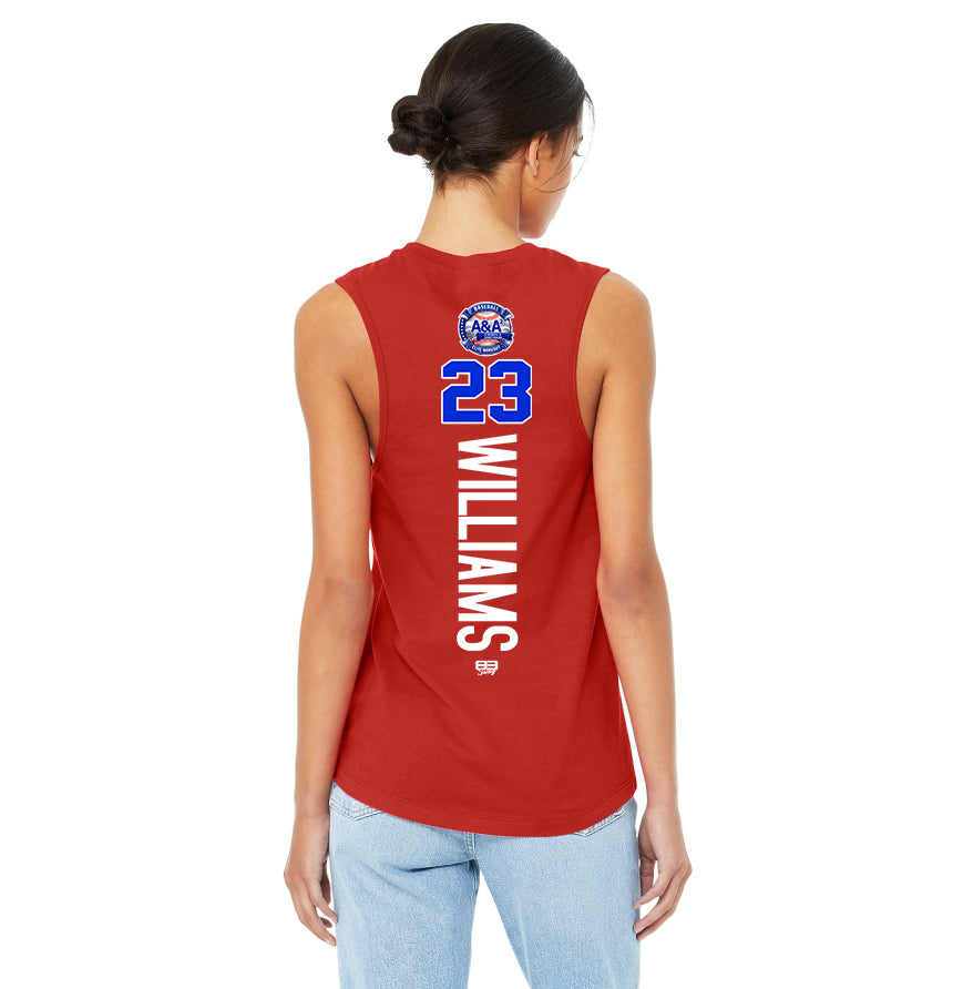Bella + Canvas B6003 Women's Jersey Muscle Tank - A&A Baseball Elite