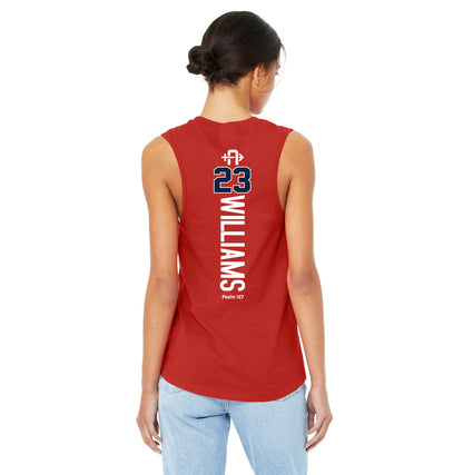 Bella + Canvas B6003 Women's Jersey Muscle Tank - Arrows Baseball