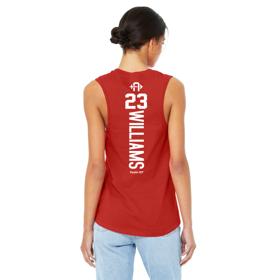 Bella + Canvas B6003 Women's Jersey Muscle Tank - Arrows Baseball