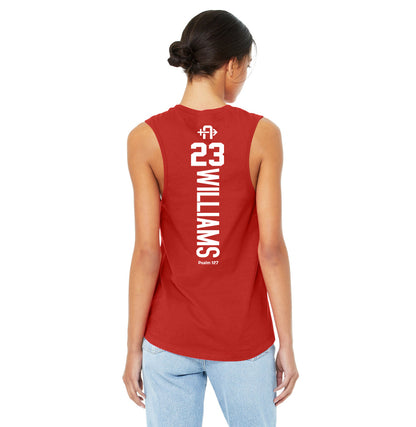 Bella + Canvas B6003 Women's Jersey Muscle Tank - Arrows Baseball