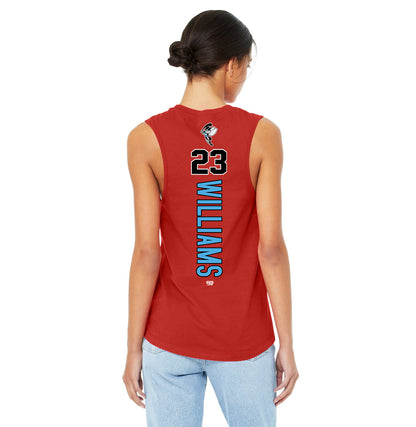 Bella + Canvas B6003 Women's Jersey Muscle Tank - NBC Gnats Baseball