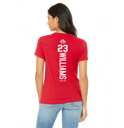 Bella + Canvas B6400 Women's Relaxed Jersey Short-Sleeve T-Shirt - Arrows Baseball