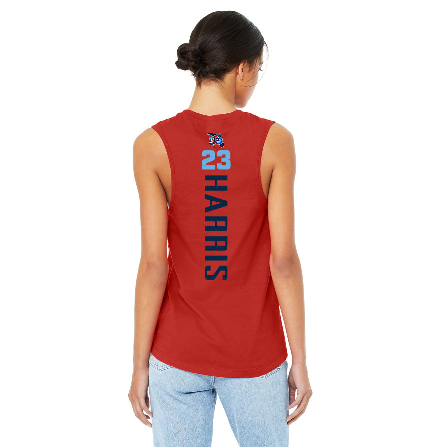 Bella + Canvas B6003 Women's Jersey Muscle Tank - FCA Blueclaws Baseball