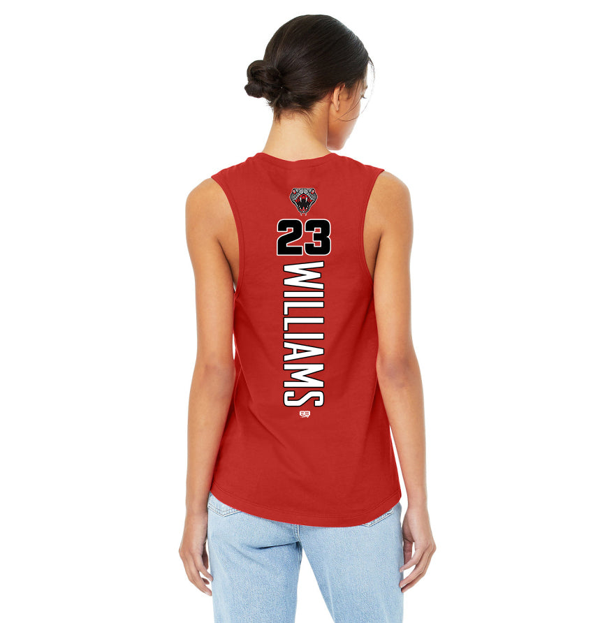 Bella + Canvas B6003 Women's Jersey Muscle Tank - Black Creek Cottonmouths