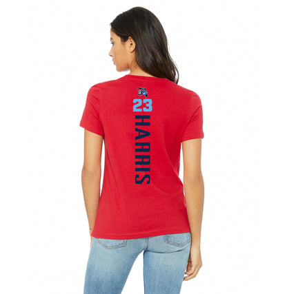 Bella + Canvas B6400 Women's Relaxed Jersey Short-Sleeve T-Shirt - FCA Blueclaws Baseball
