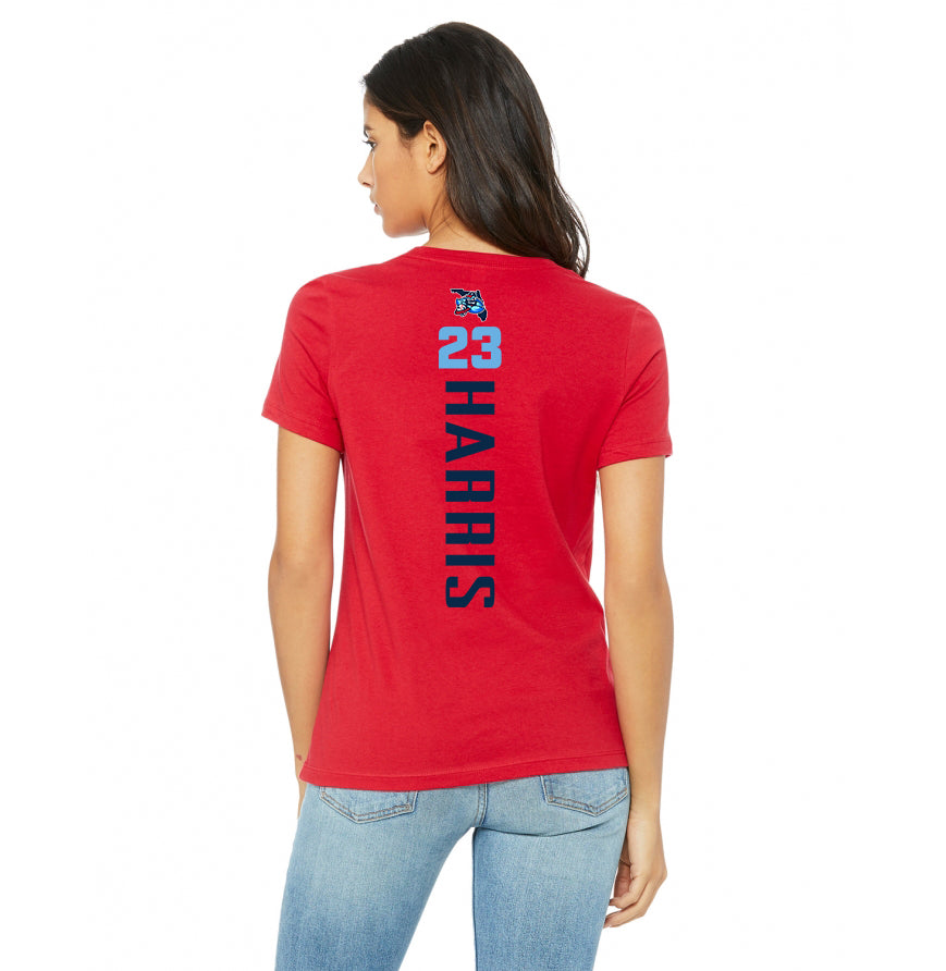Bella + Canvas B6400 Women's Relaxed Jersey Short-Sleeve T-Shirt - FCA Blueclaws Baseball
