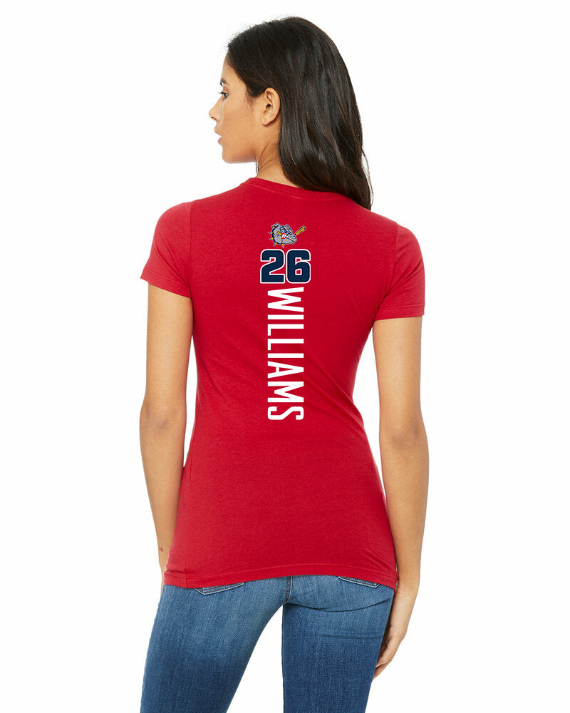 Bella + Canvas 6004 Women's The Favorite T-Shirt - Bloomingdale Bulldogs Baseball