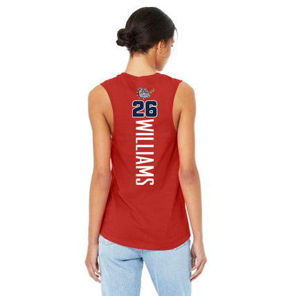 Bella + Canvas B6003 Women's Jersey Muscle Tank - Bloomingdale Bulldogs Baseball