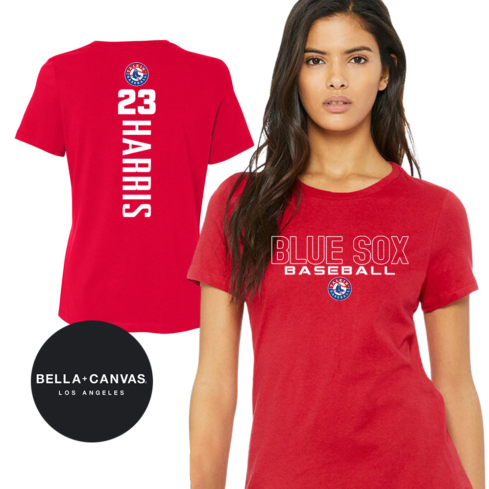 GAME TIME - Bella + Canvas B6400 Women's Relaxed Jersey Short-Sleeve T-Shirt - Talkin Baseball