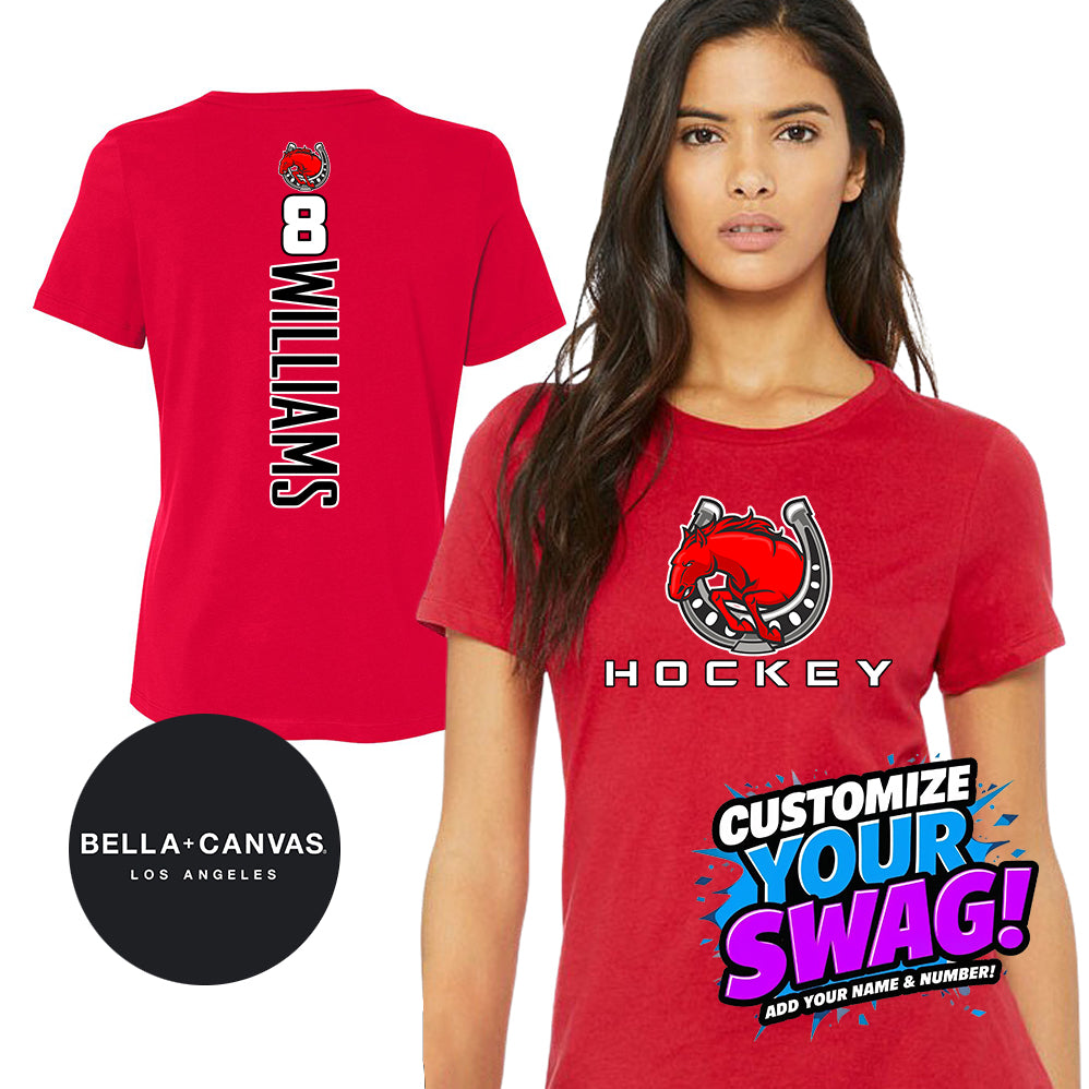 GAME TIME - Bella + Canvas B6400 Women's Relaxed Jersey Short-Sleeve T-Shirt - Stillwater Hockey