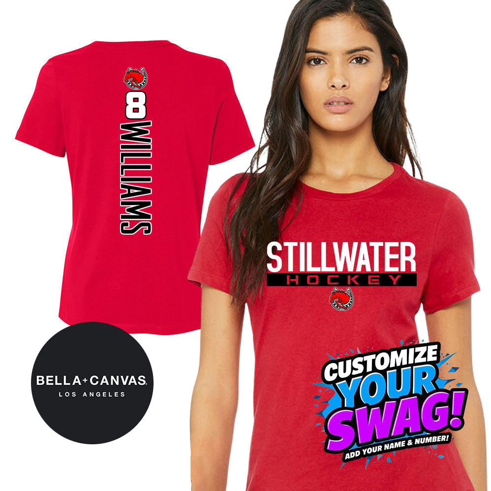 GAME TIME - Bella + Canvas B6400 Women's Relaxed Jersey Short-Sleeve T-Shirt - Stillwater Hockey