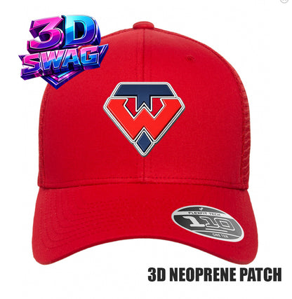 TAMPA WARRIORS - 3D PATCH TEAM HATS - Flexfit 110M Mesh Hat