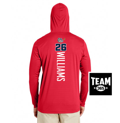 Team 365 Youth & Men's Zone Performance Hoodie - Bloomingdale Bulldogs Baseball