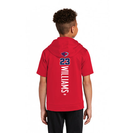 Sport-Tek Youth Sport-Wick Fleece Short Sleeve Hooded Pullover YST251 - Pasco Stingers Baseball
