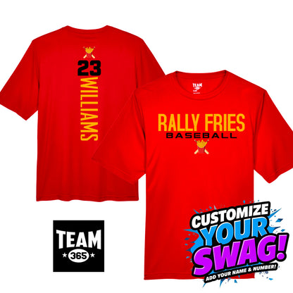 GAME TIME - Team 365 Youth & Men's Zone Performance T-Shirt - Team Rally Fries Baseball