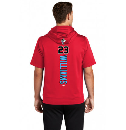 Sport-Tek Sport-Wick Fleece Short Sleeve Hooded Pullover ST251 - NBC Gnats Baseball