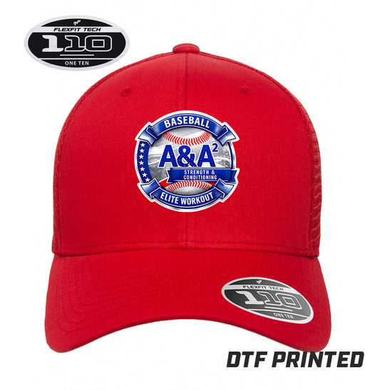 Flexfit 110M Adult 110reg Mesh Cap DTF PRINTED - A&A Baseball Elite
