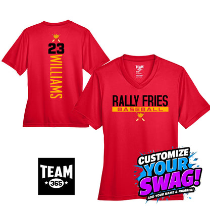 GAME TIME - Team 365 TT11W Women's Zone Performance T-Shirt - Team Rally Fries Baseball