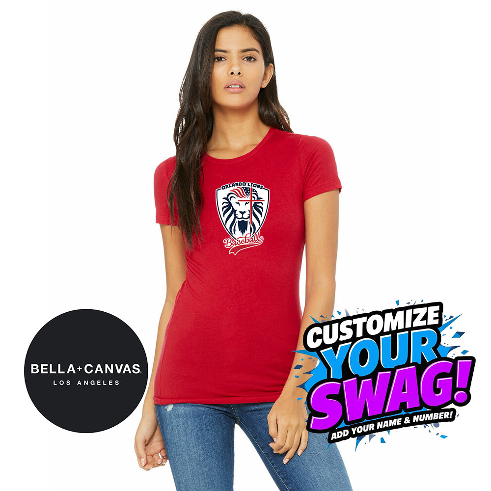 Bella + Canvas 6004 Women's The Favorite T-Shirt - Orlando Lions Baseball