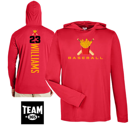 GAME TIME - Team 365 Youth & Men's Zone Performance Hoodie - Team Rally Fries Baseball