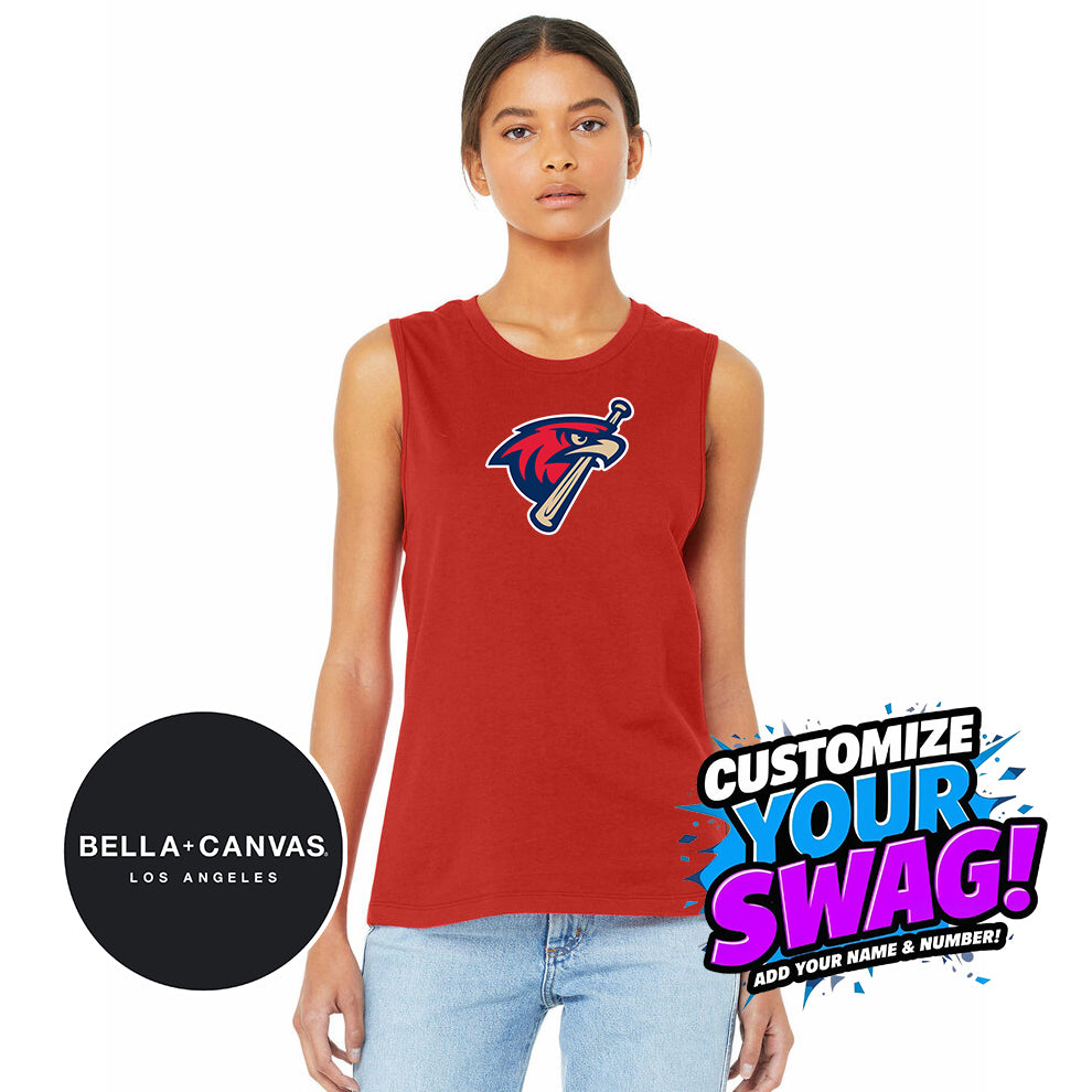 Bella + Canvas B6003 Women's Jersey Muscle Tank - MSA Redtails Baseball