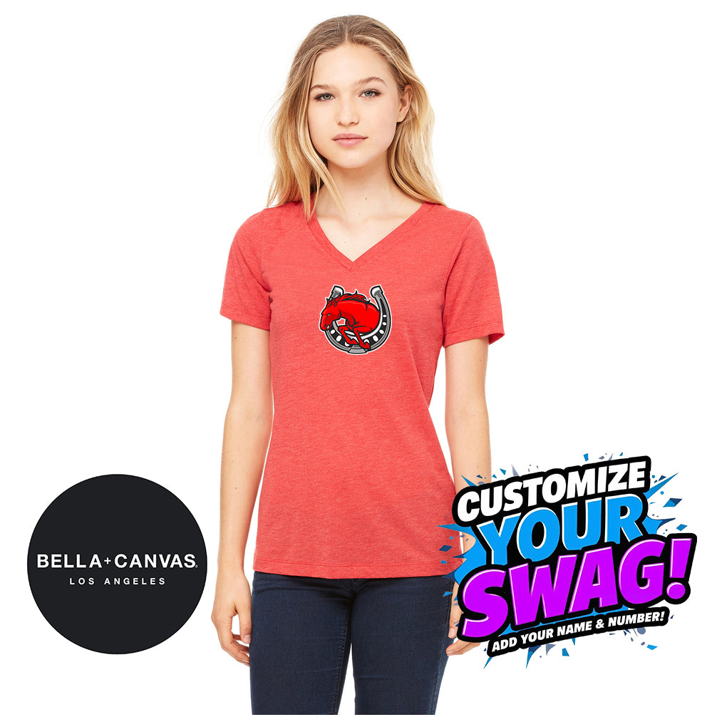 Bella + Canvas 6415 Ladies' Relaxed Triblend V-Neck T-Shirt - Stillwater Hockey