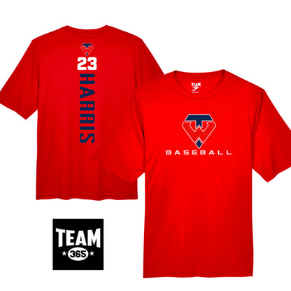 Team 365 Youth & Men's Zone Performance T-Shirt - Tampa Warriors Baseball