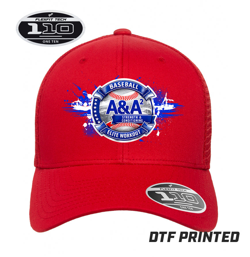 Flexfit 110M Adult 110reg Mesh Cap DTF PRINTED - A&A Baseball Elite